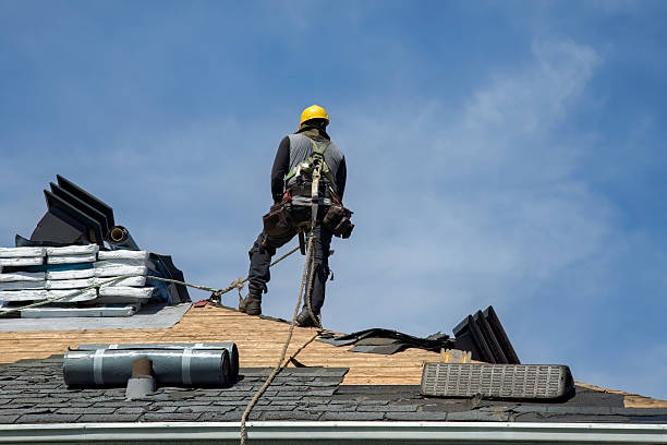 Professional Roofing technician working in Waterboro, ME